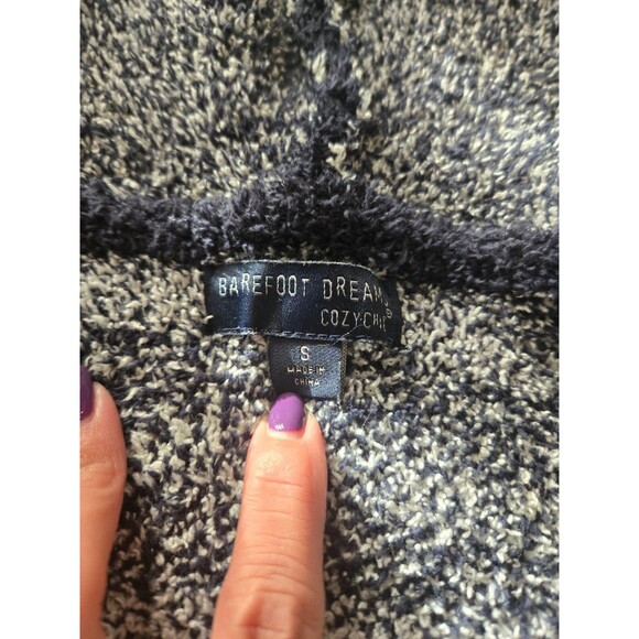 Barefoot Dreams Cozychic Aztec Hooded Cardigan Sweater Size Small Oversized - Picture 3 of 7